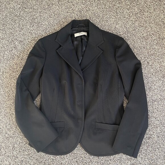 Prada Made In Italy Tailored Black Suit Jacket Blazer 40 - Picture 1 of 6